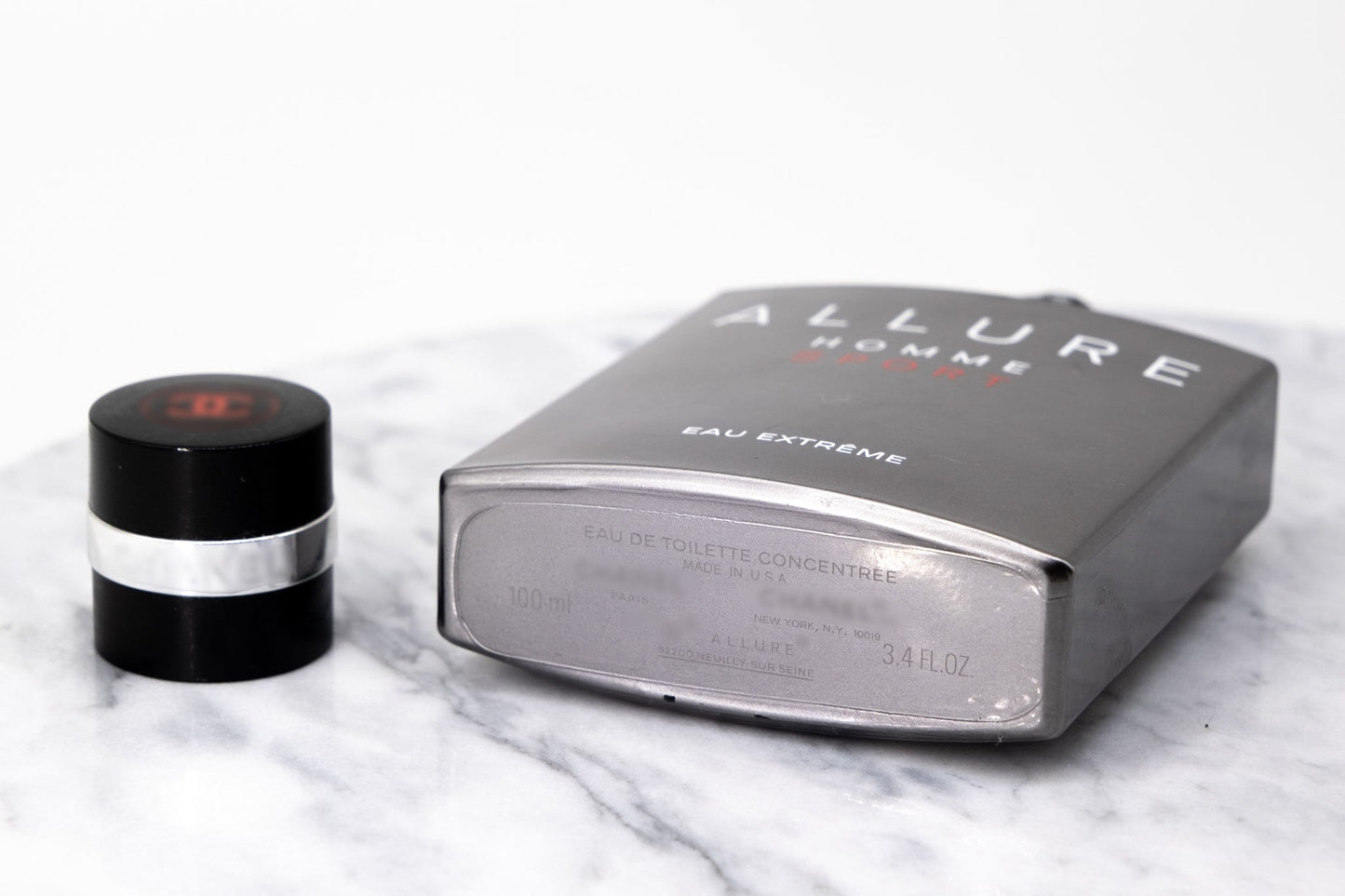 Chanel Allure Homme Sport perfume bottle cap and base