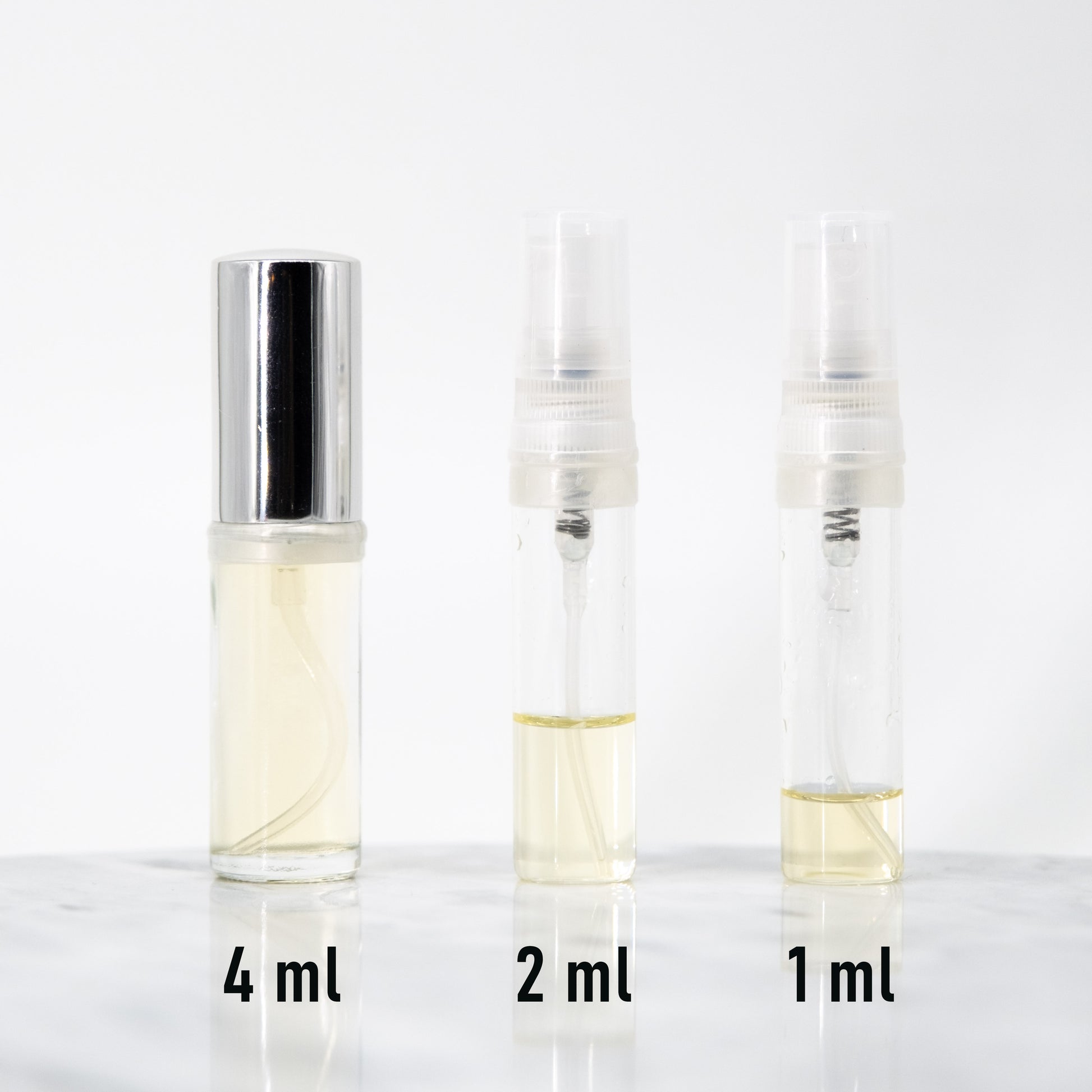 Perfume Sample bottles 3 sizes 4ml 2ml 1ml B