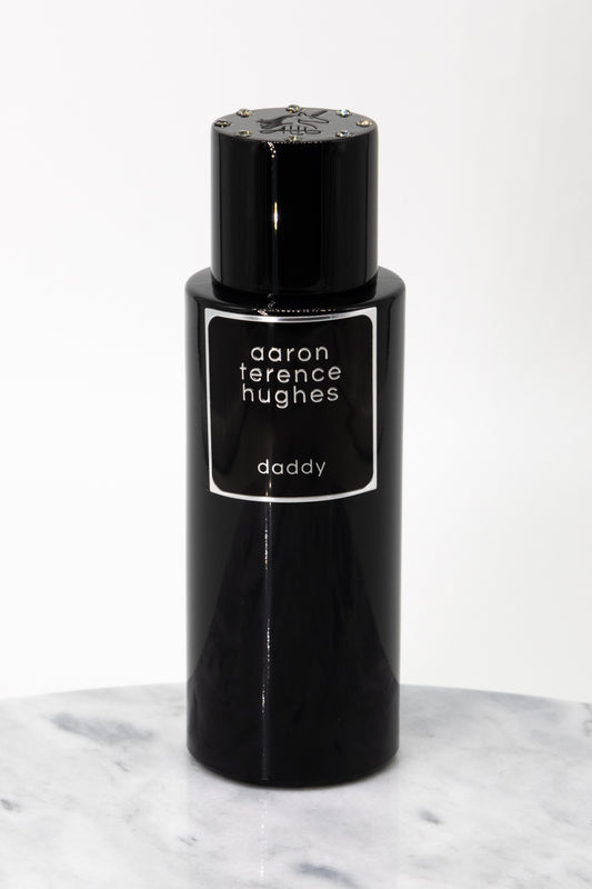 Aaron Terence Hughes Daddy perfume bottle