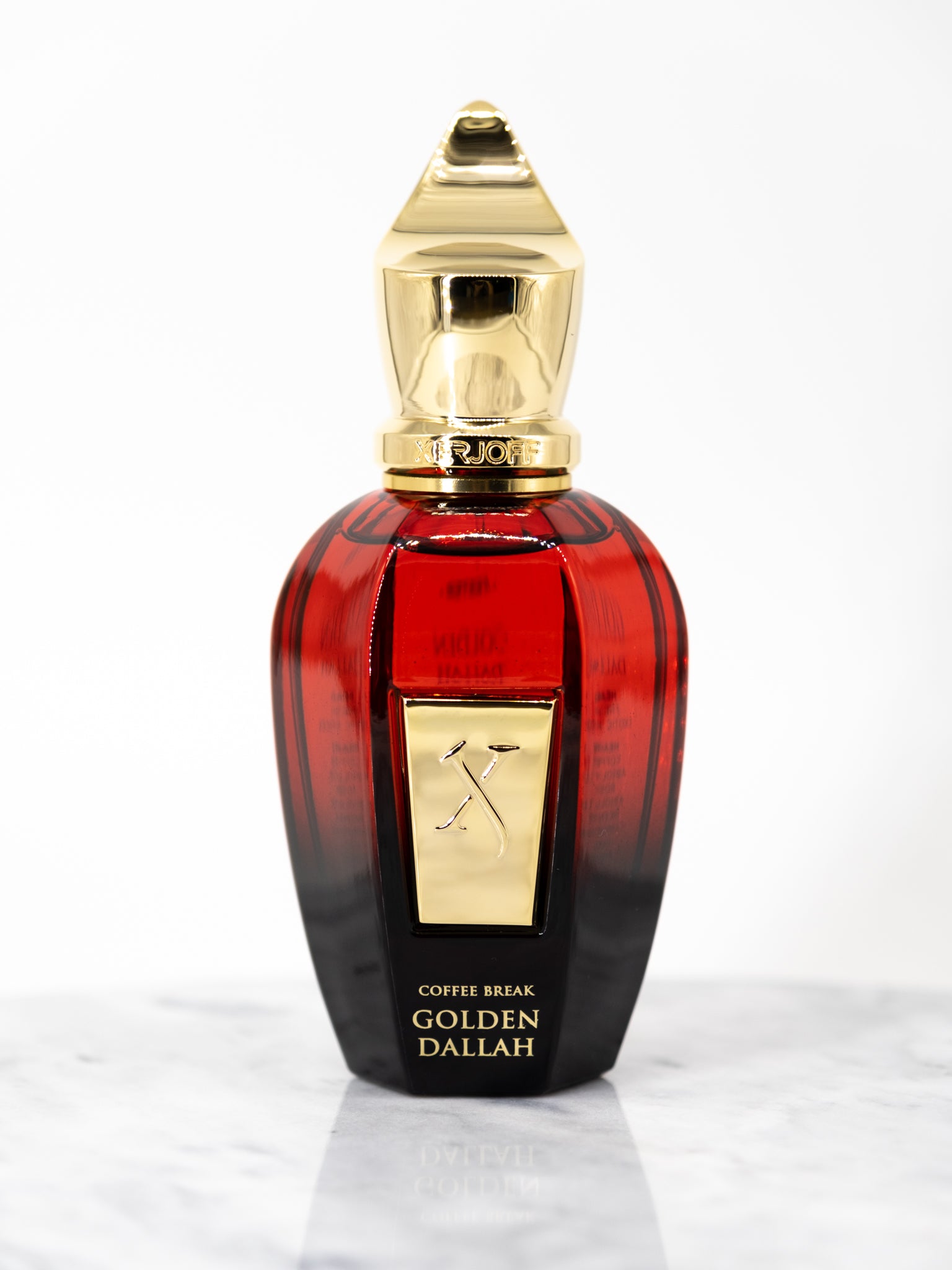 Golden Dallah Xerjoff Coffee Break perfume bottle