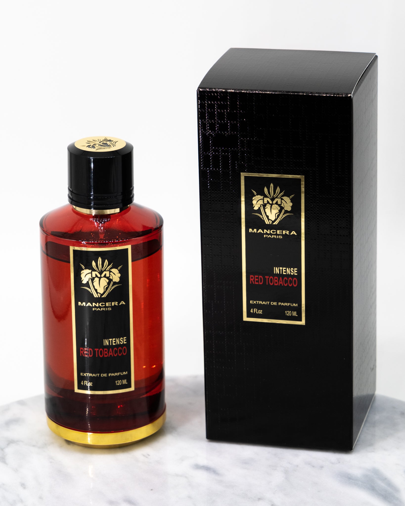 Mancera Intense Red Tobacco perfume bottle and box