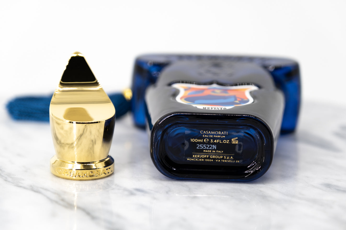 Xerjoff Casamorati Mefisto perfume base and cap