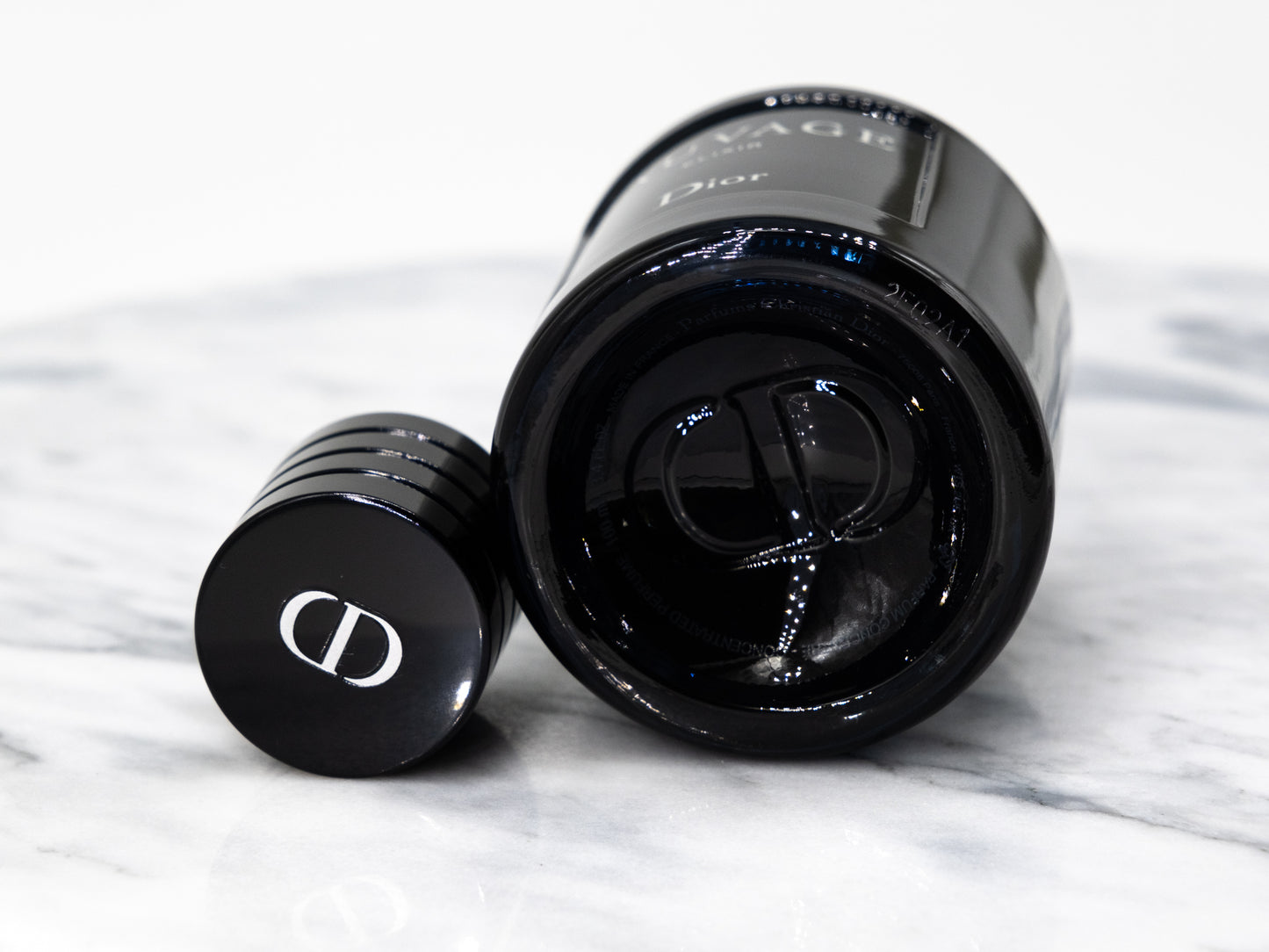 Dior Sauvage Elixir bottle cap and batch code