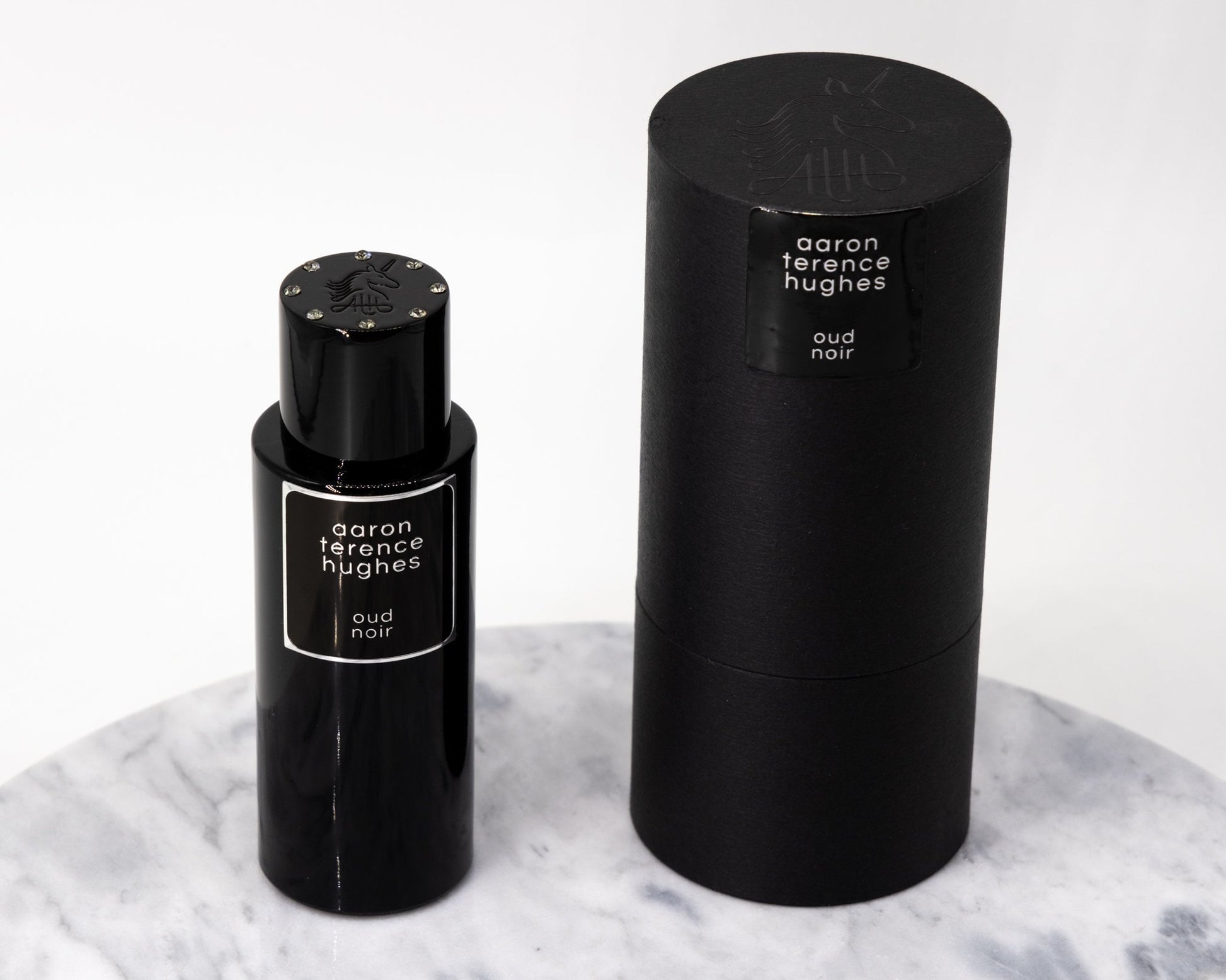 Aaron Terence Hughes Oud Noir perfume bottle and box