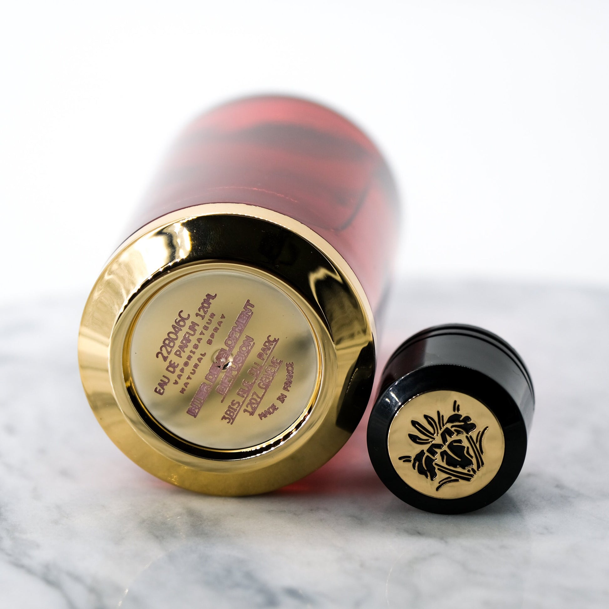 Mancera Red Tobacco perfume bottle base and cap